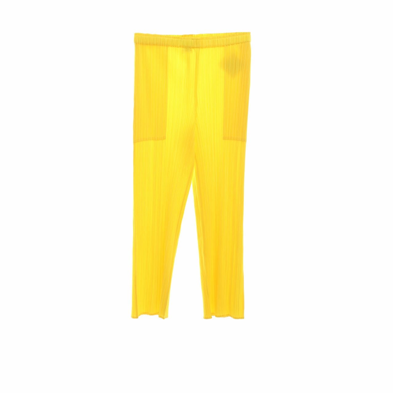 Pleats Please Yellow Long Pants