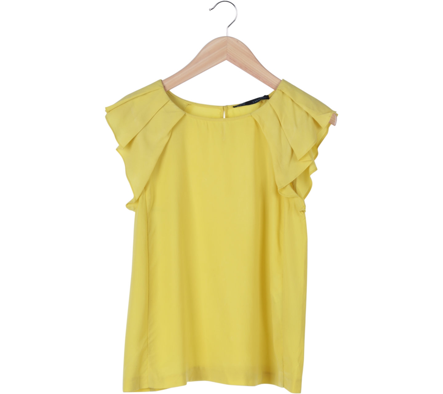 Zara Yellow Pleats Blouse