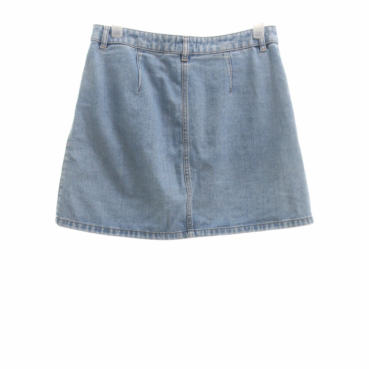 Miss Selfridge Blue Washed Mini Skirt