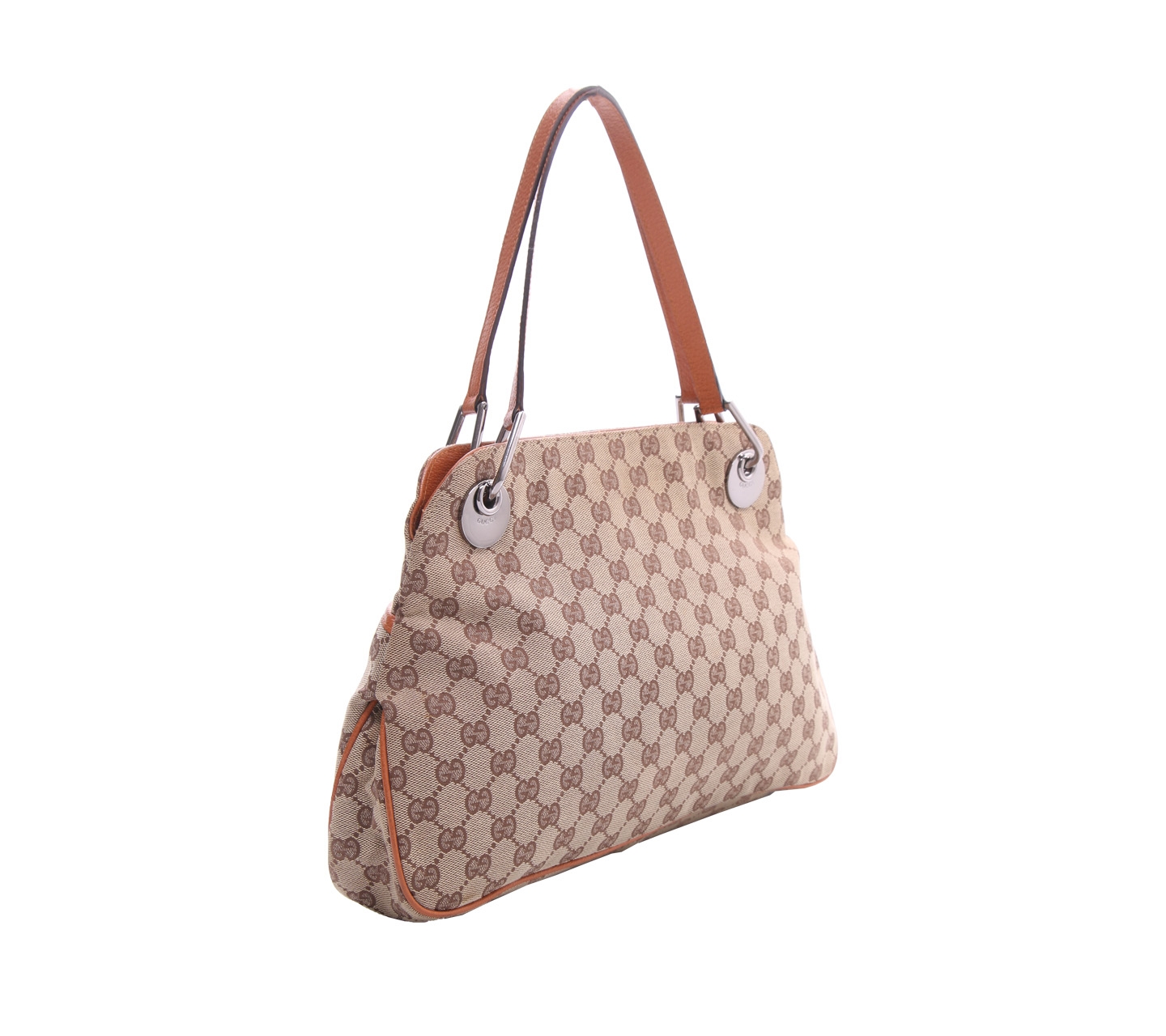 Gucci Brown Monogram Canvas Handbag