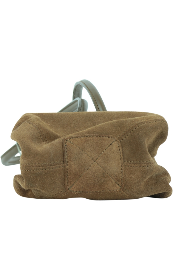 Brown Drawstring Shoulder Bag