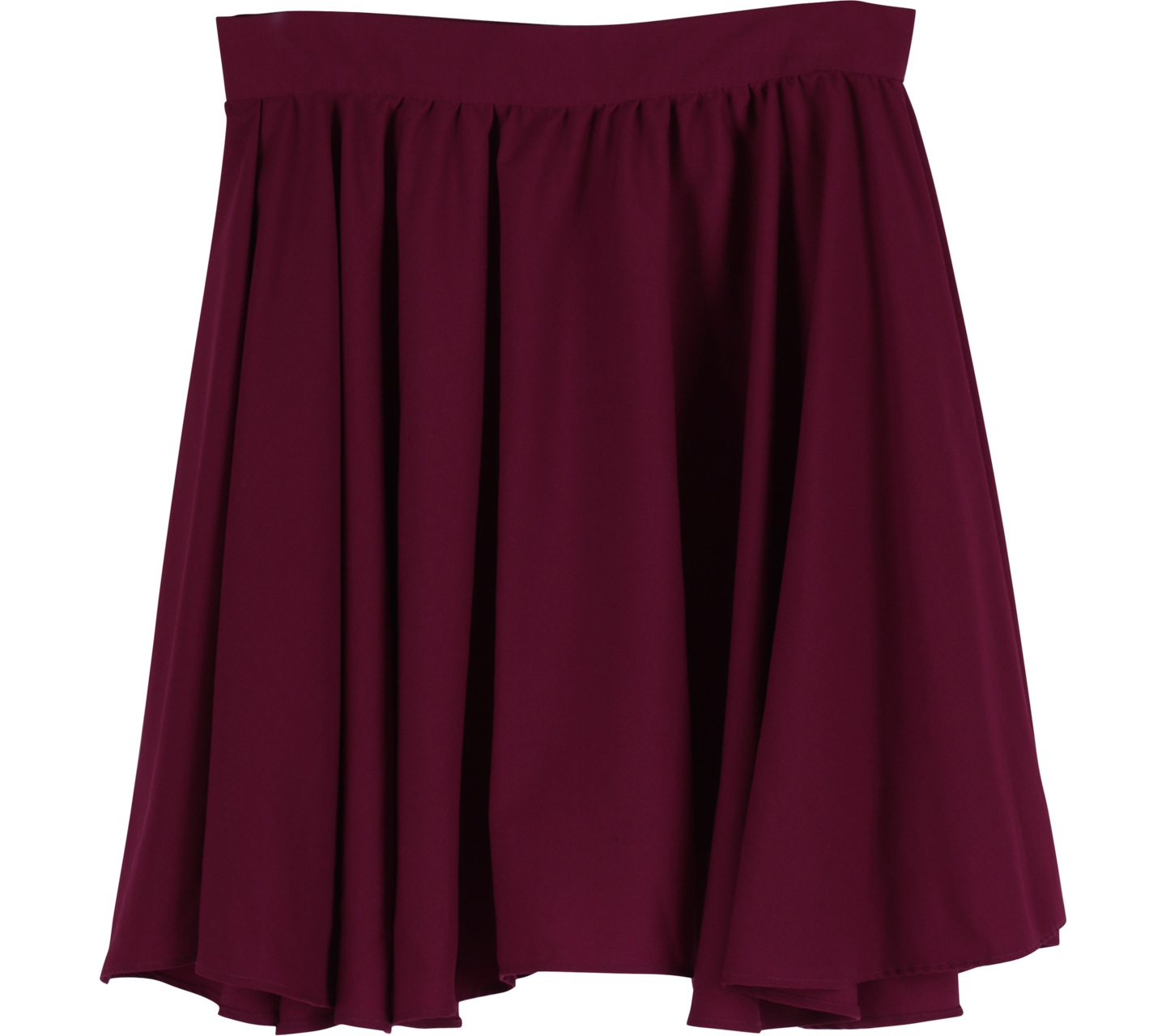 Shop At Velvet Red Flare Mini Skirt