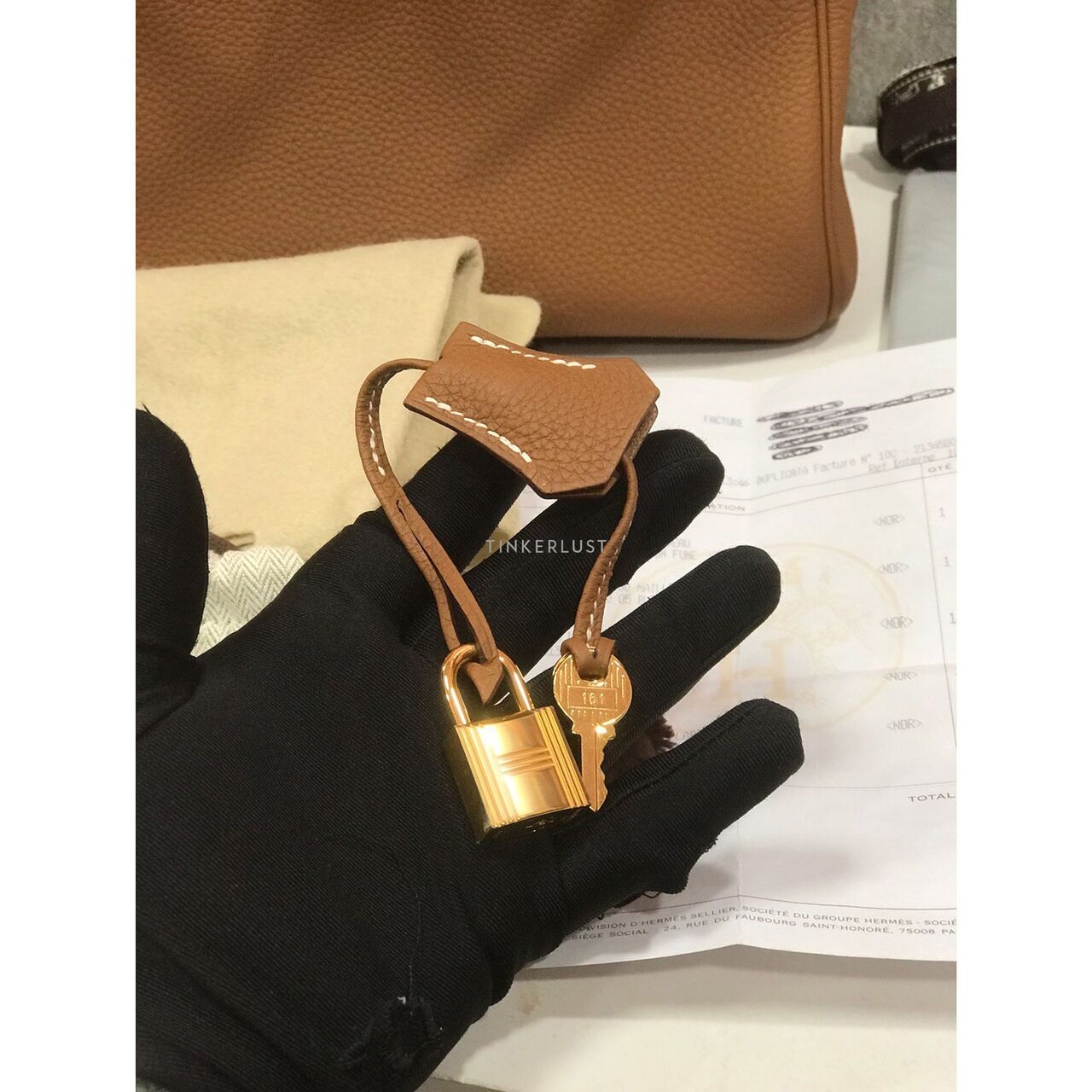 Hermes Birkin 25 Togo Gold GHW #D Handbag