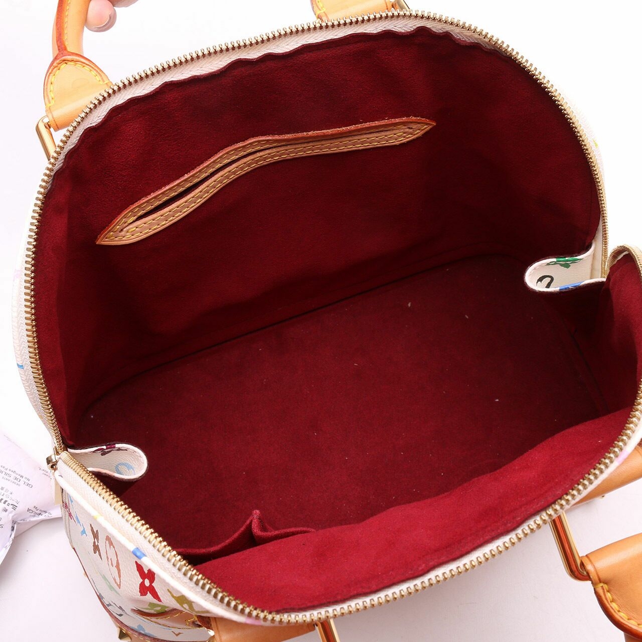 Louis Vuitton Alma White Hand Bag