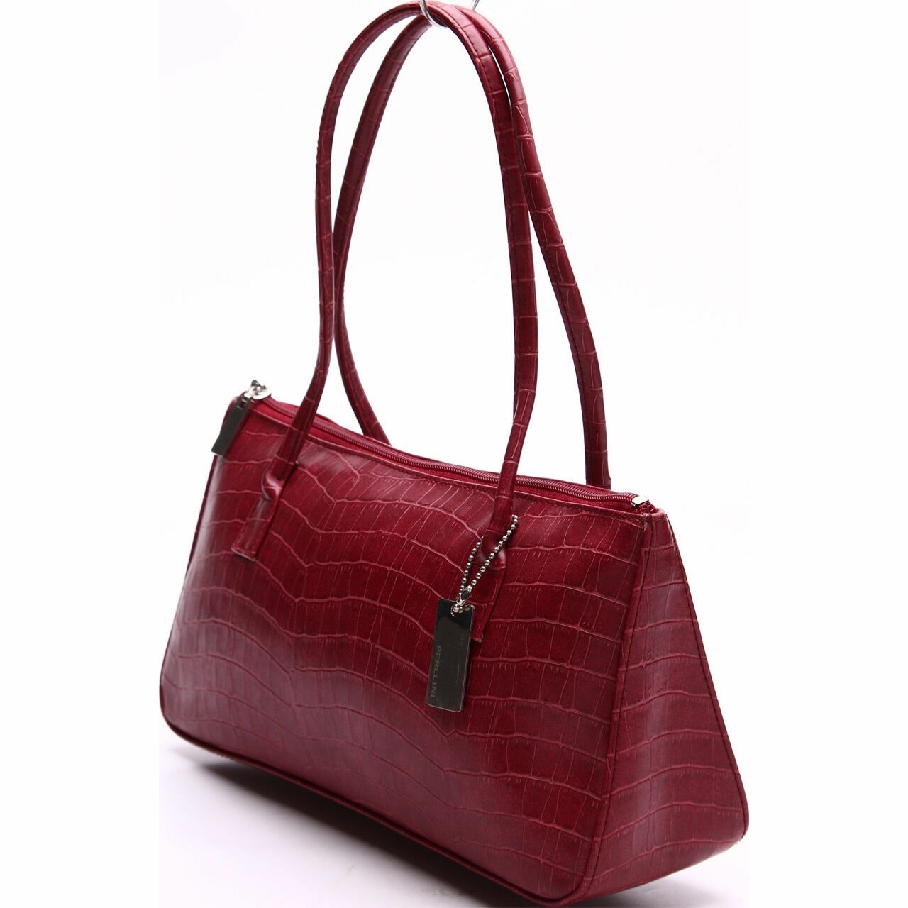 Perllini Red Crocodile Handbag