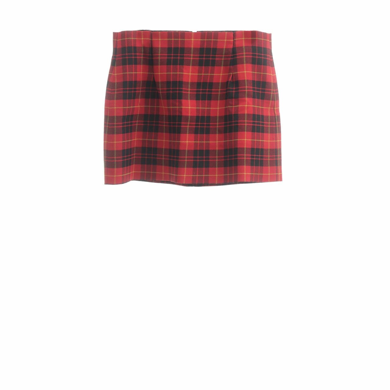 Zara Red Tartan Mini Skirt