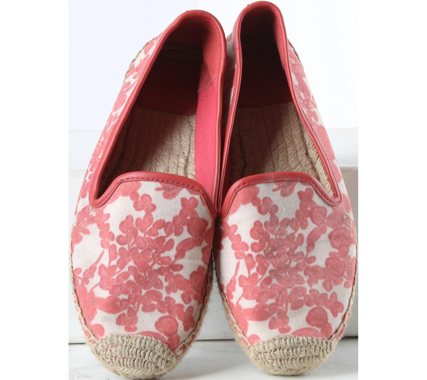 Tory Burch Red Floral Flats