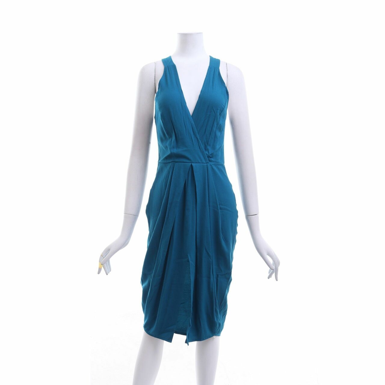 Status Quo Turquoise Halterneck Mini Dress