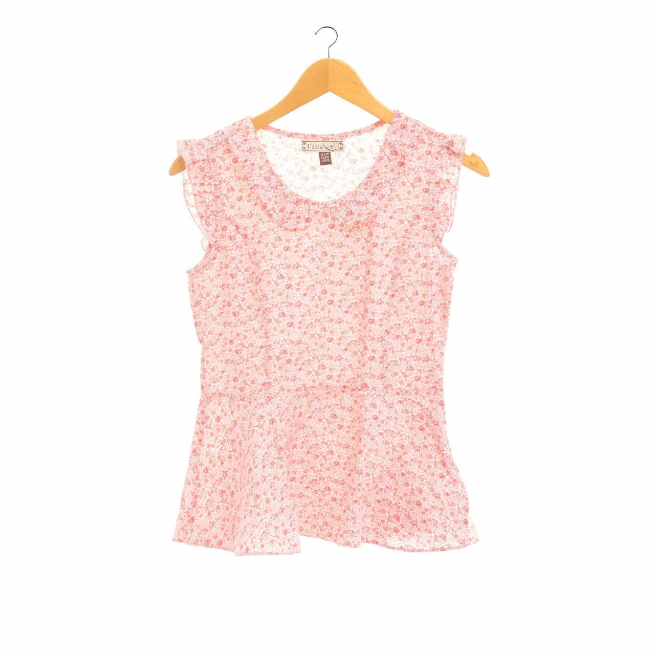 L'zzie Pink Floral Sleeveless