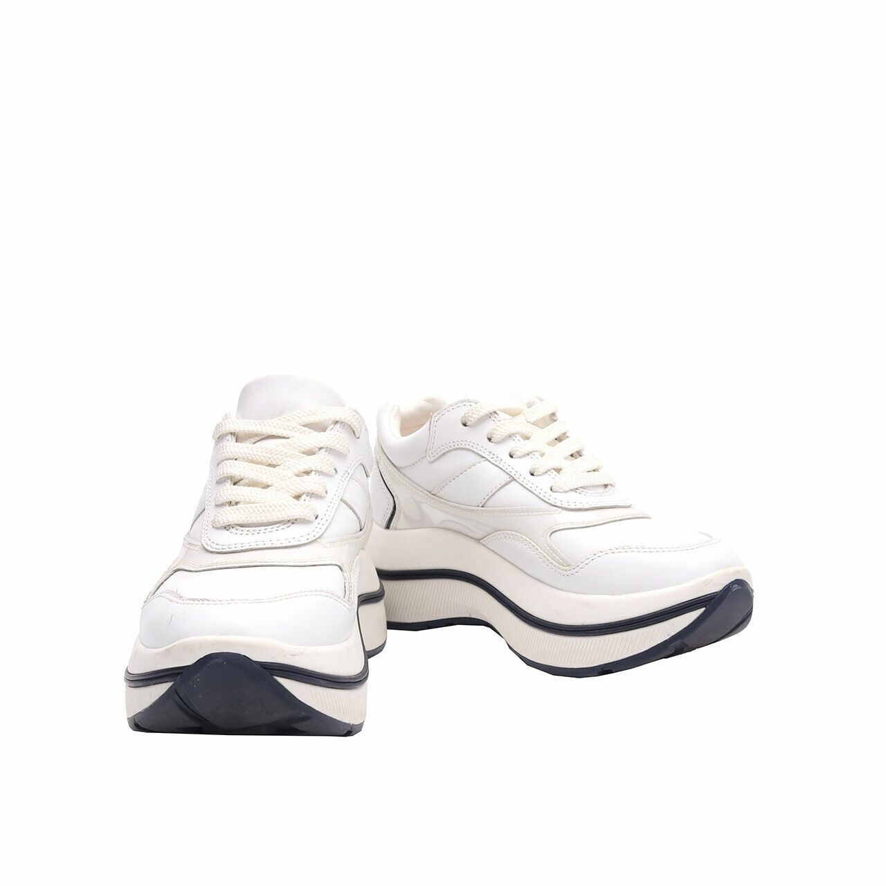 Tory Burch White Gemini Link Platform Sneakers