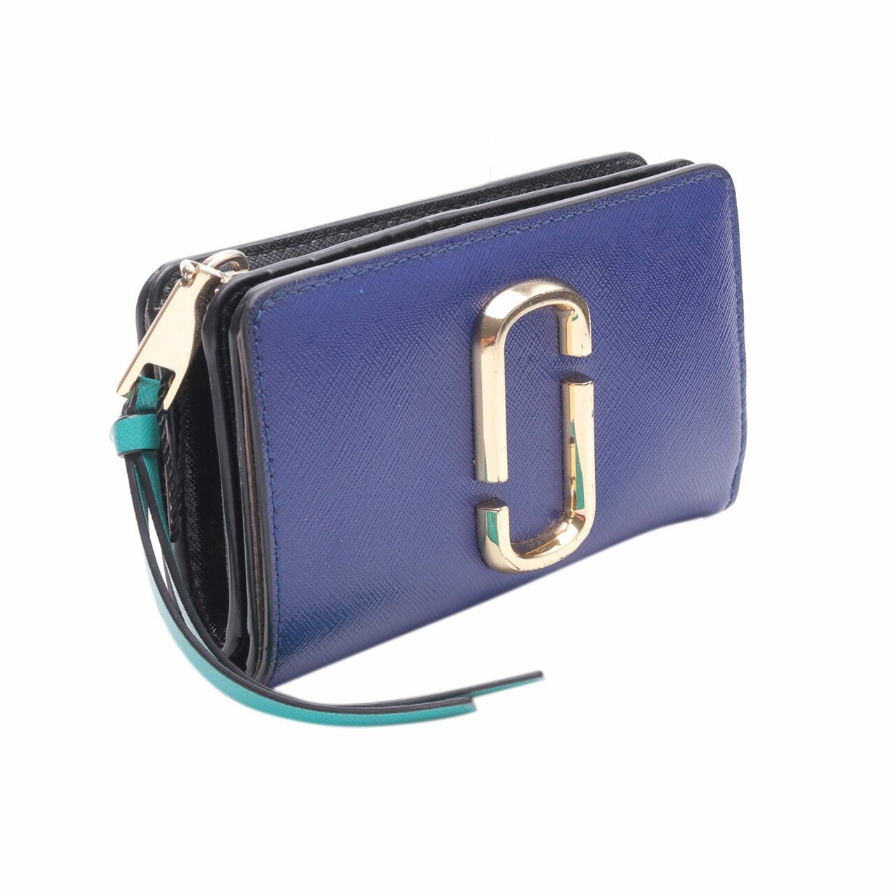 Marc Jacobs The Snapshot Academy Blue Multi Compact Wallet 