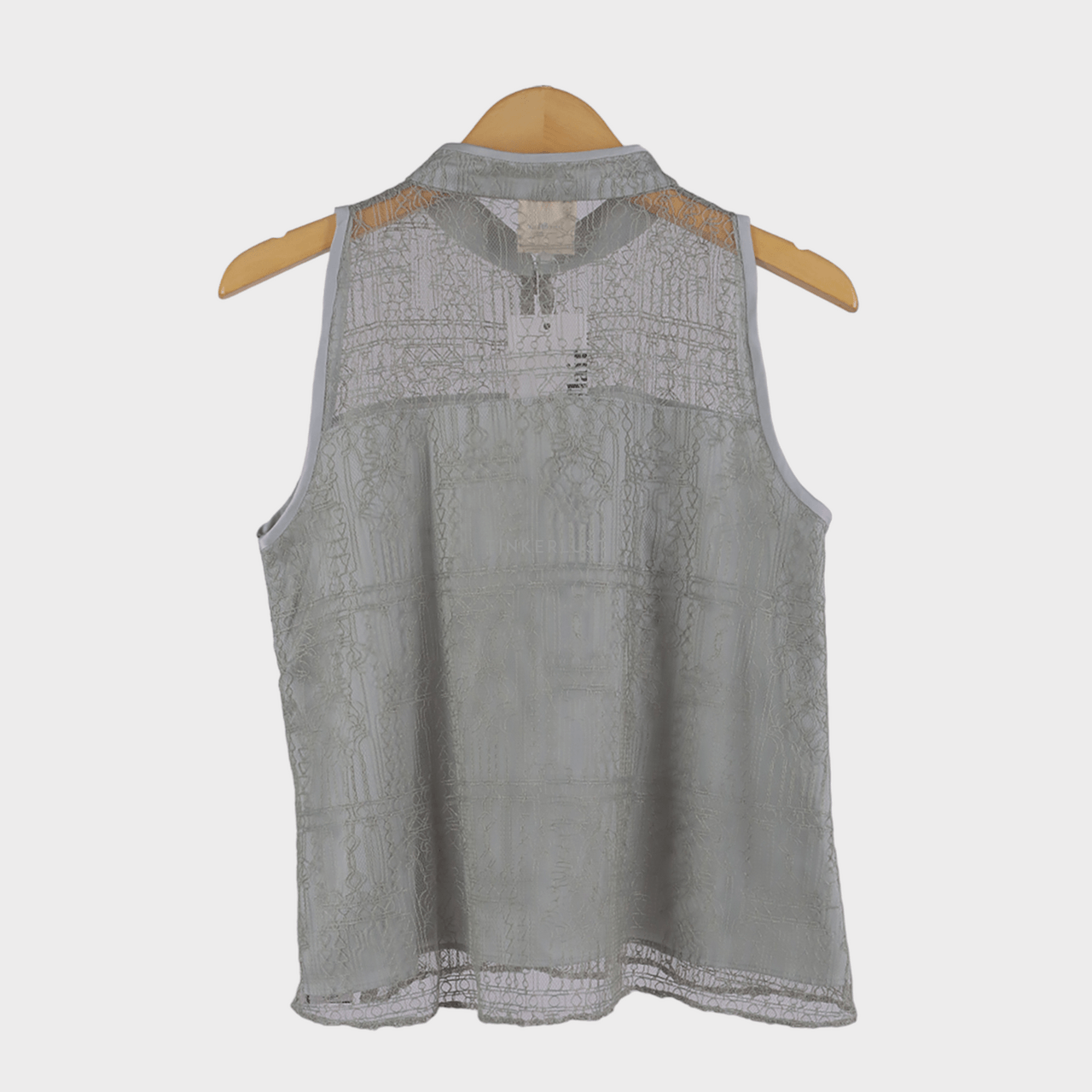 love-and-flair Sage Green Lace Sleeveless