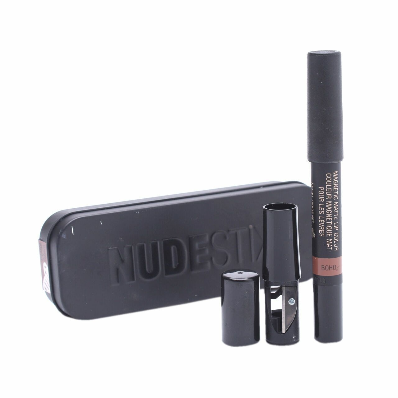 Nudestix Magnetic Matte Lip Color #Boho + Sharpener Lips