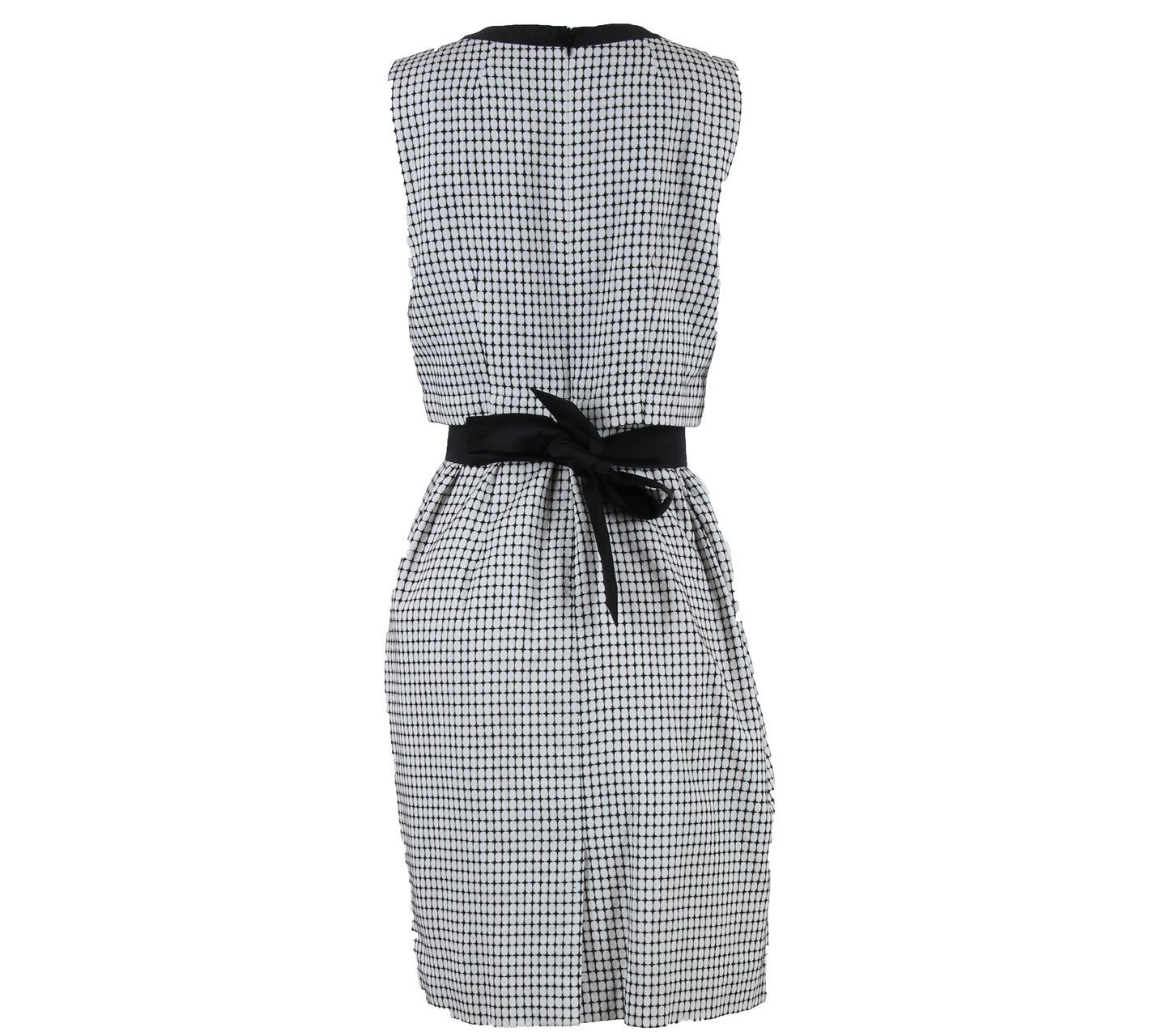 Etoile D'Elfas White And Black Dots Mini Dress