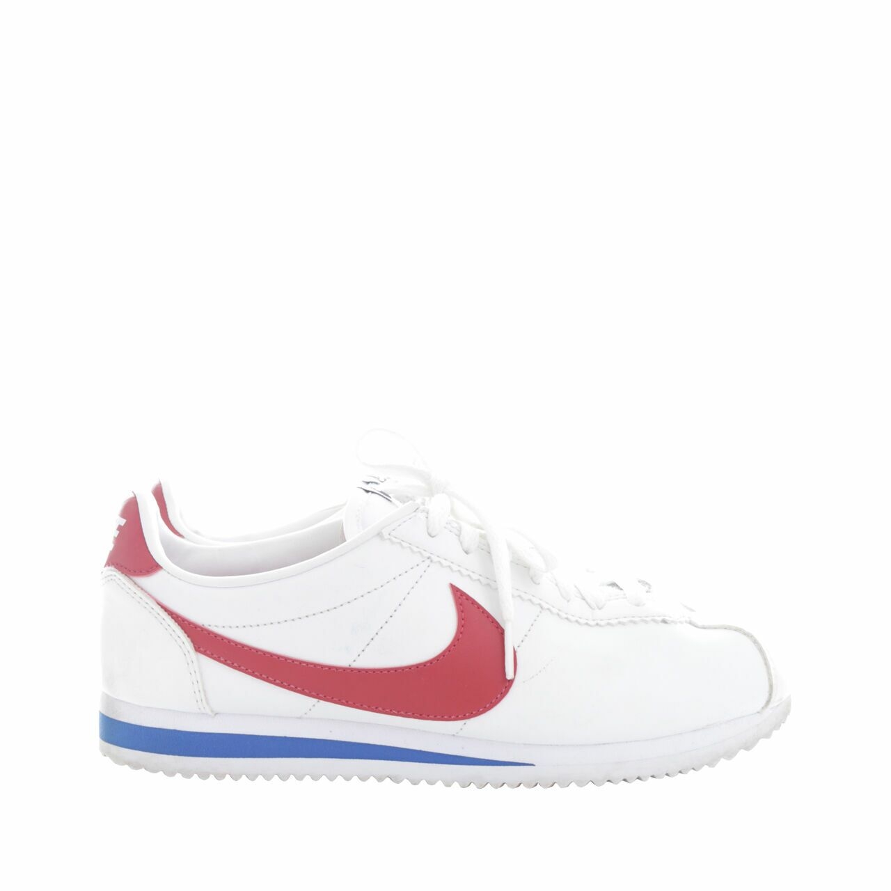Nike White & Red Classic Cortez Sneakers