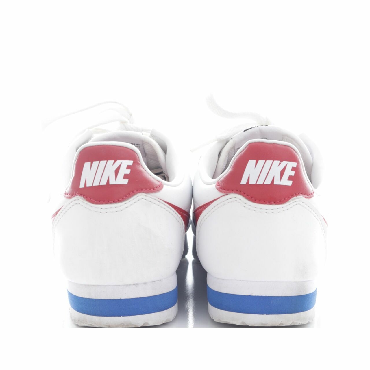 Nike White & Red Classic Cortez Sneakers