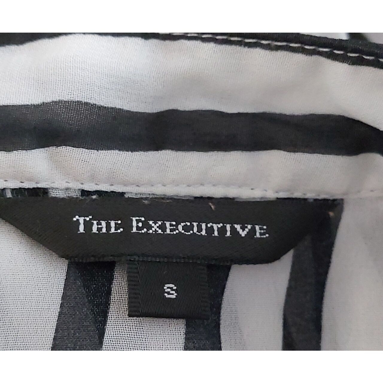 The Executive Black & White Stripes Shirt