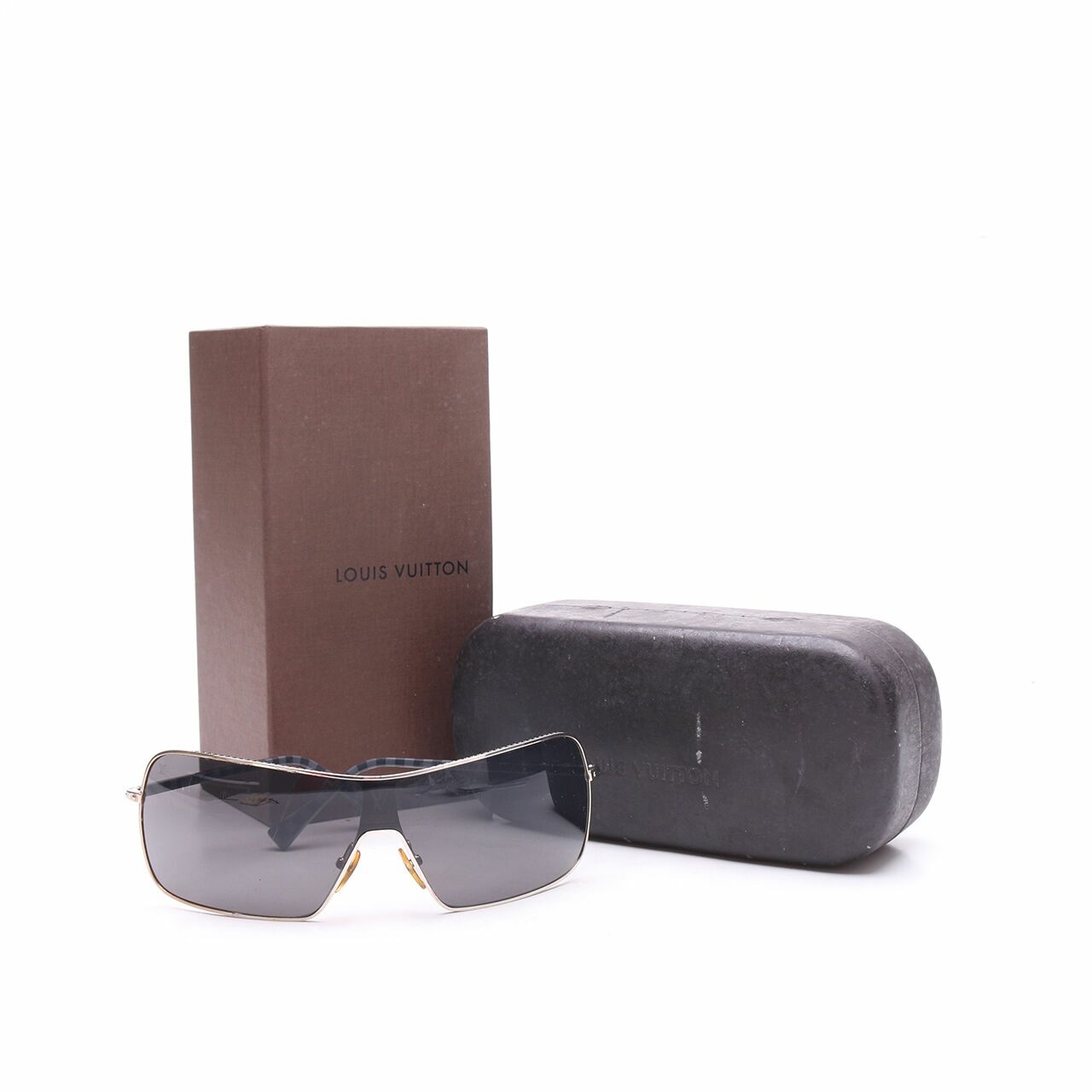 Louis Vuitton Silvertone Metal Frame Sunglasses