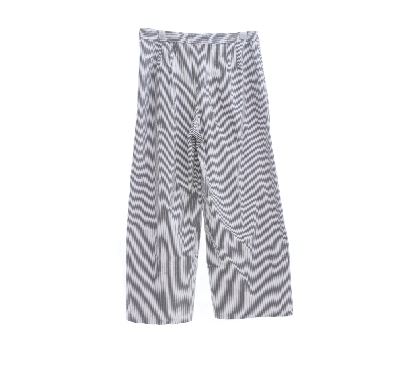 Cotton ink Grey & White Striped Long Pants