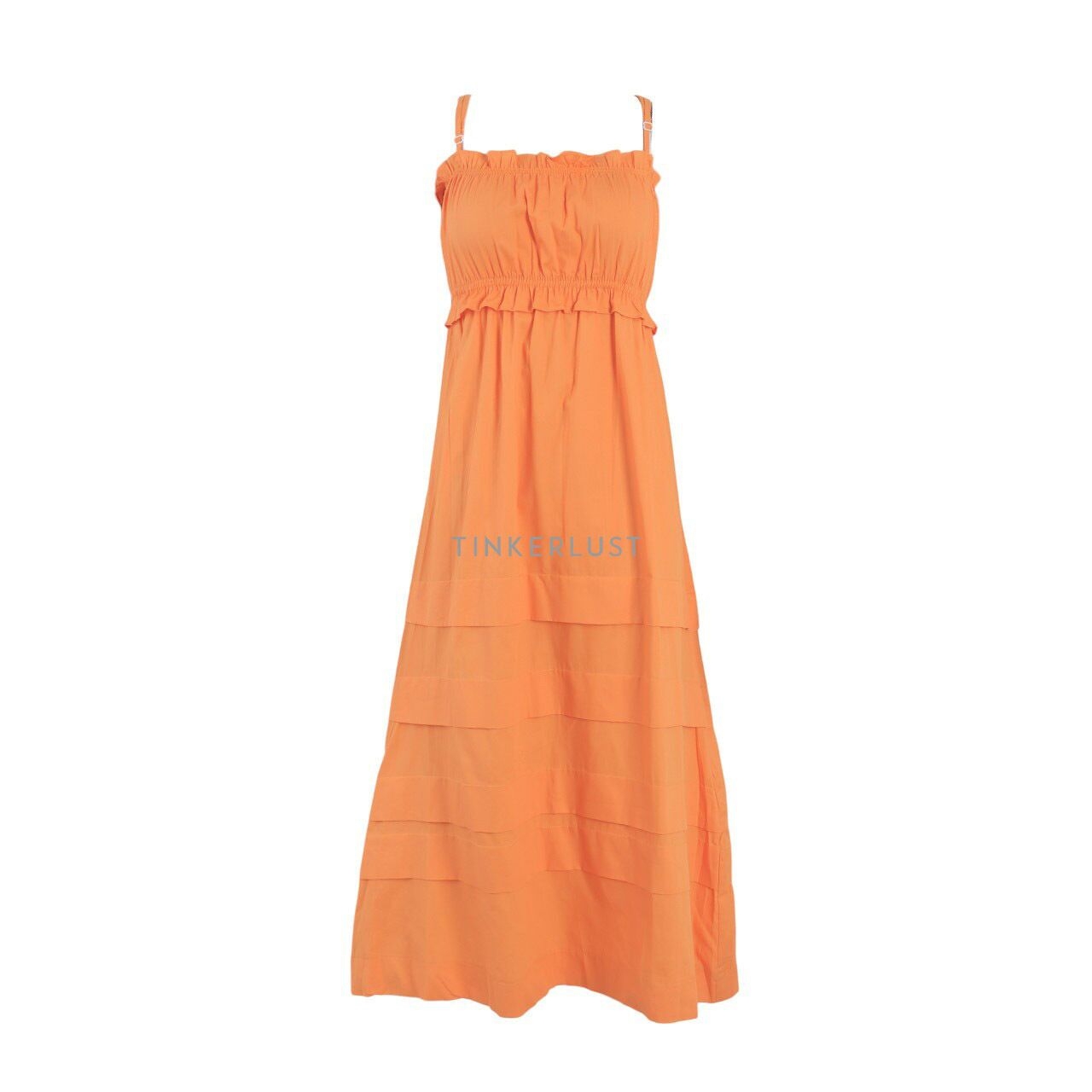 Lolliestory Orange Midi Dress