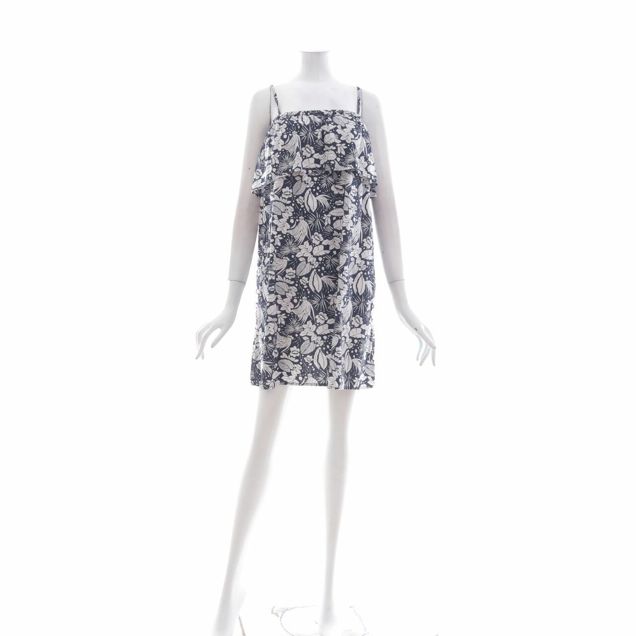UNIQLO Navy/White Floral Mini Dress