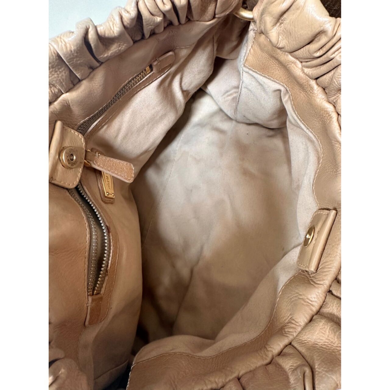 Miu Miu Light Brown Shoulder Bag