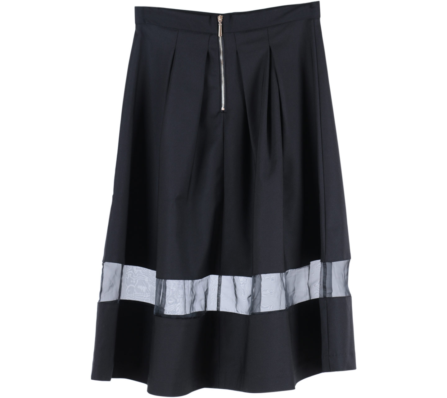 Odiva Woman Black See-Thru Skirt