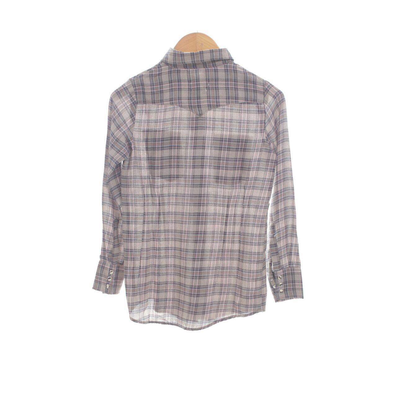 Wrangler Taupe Checkered Shirt