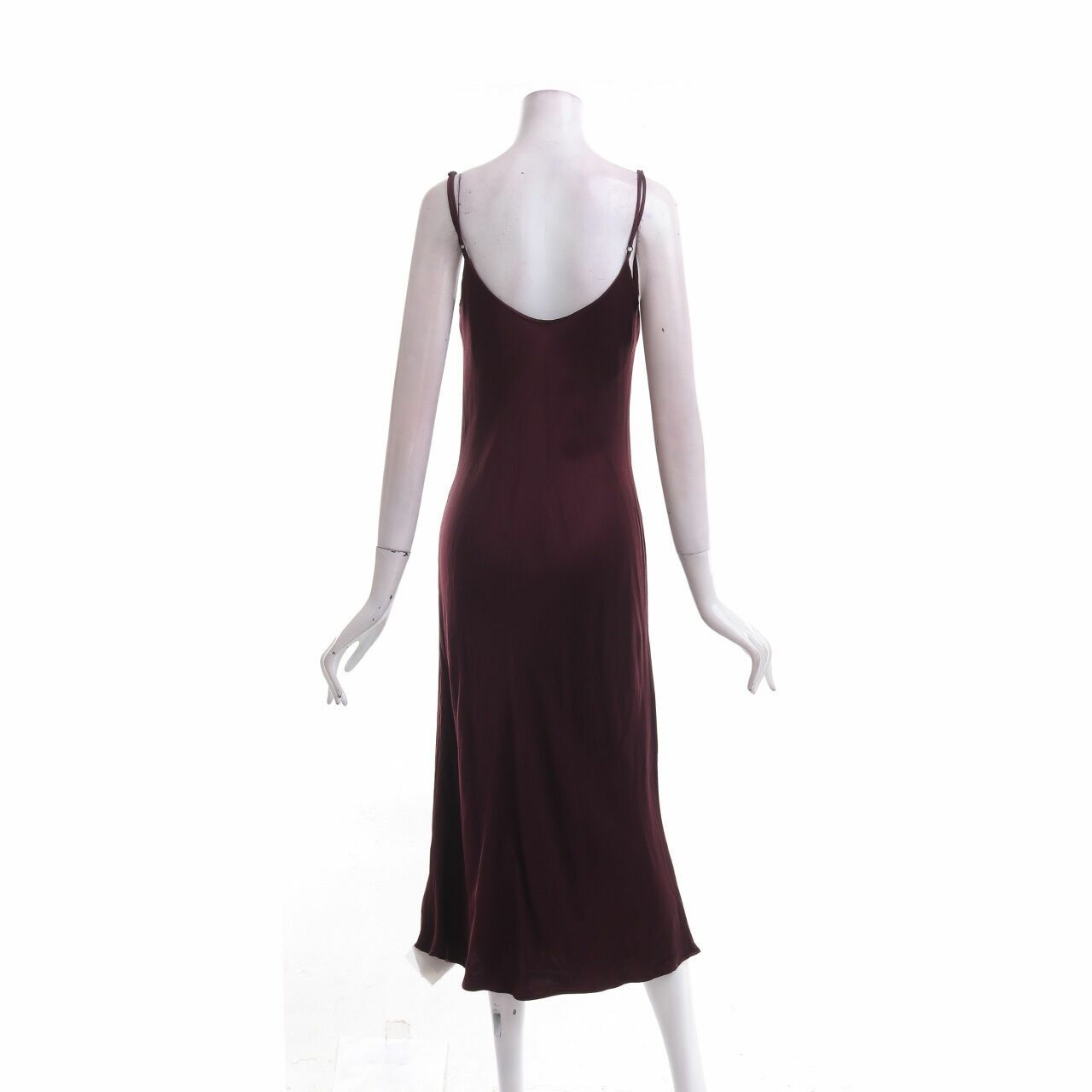 Zara Burgundy Midi Dress