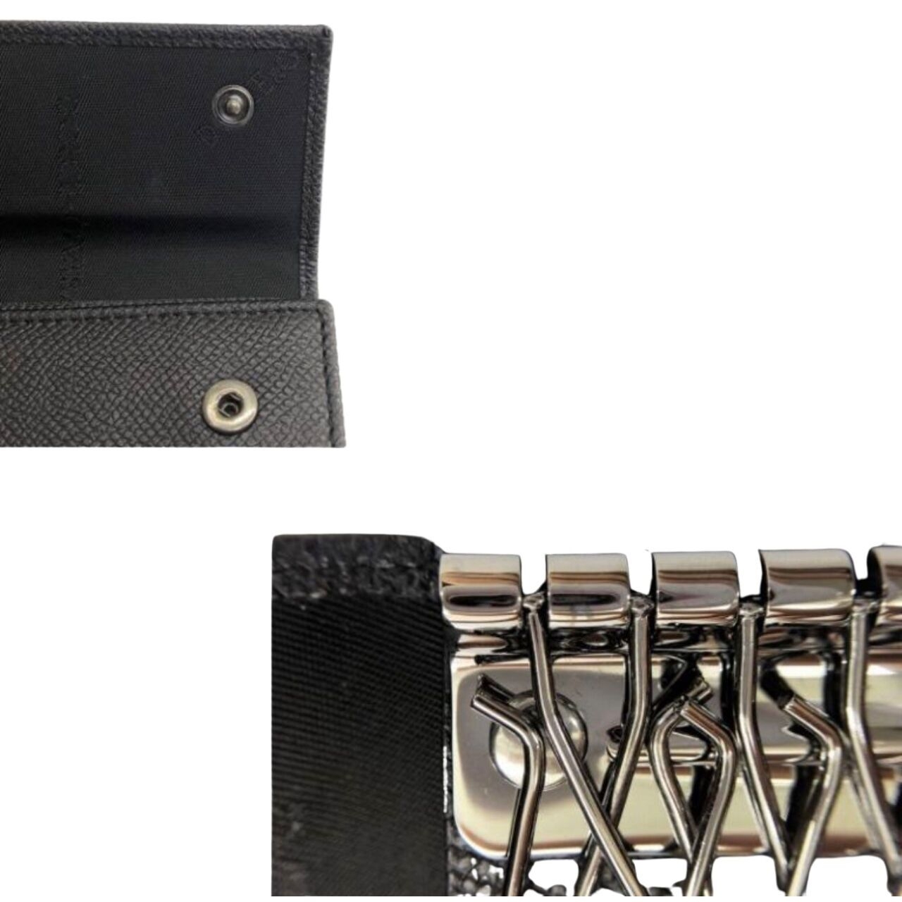 Dolce & Gabbana Black Leather Wallet Key Case