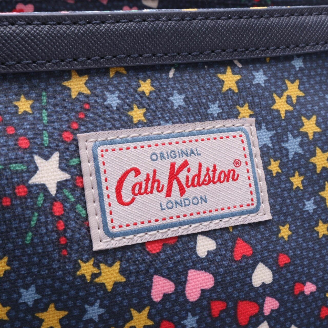 Cath Kidston Navy Patterned Love Tote Bag