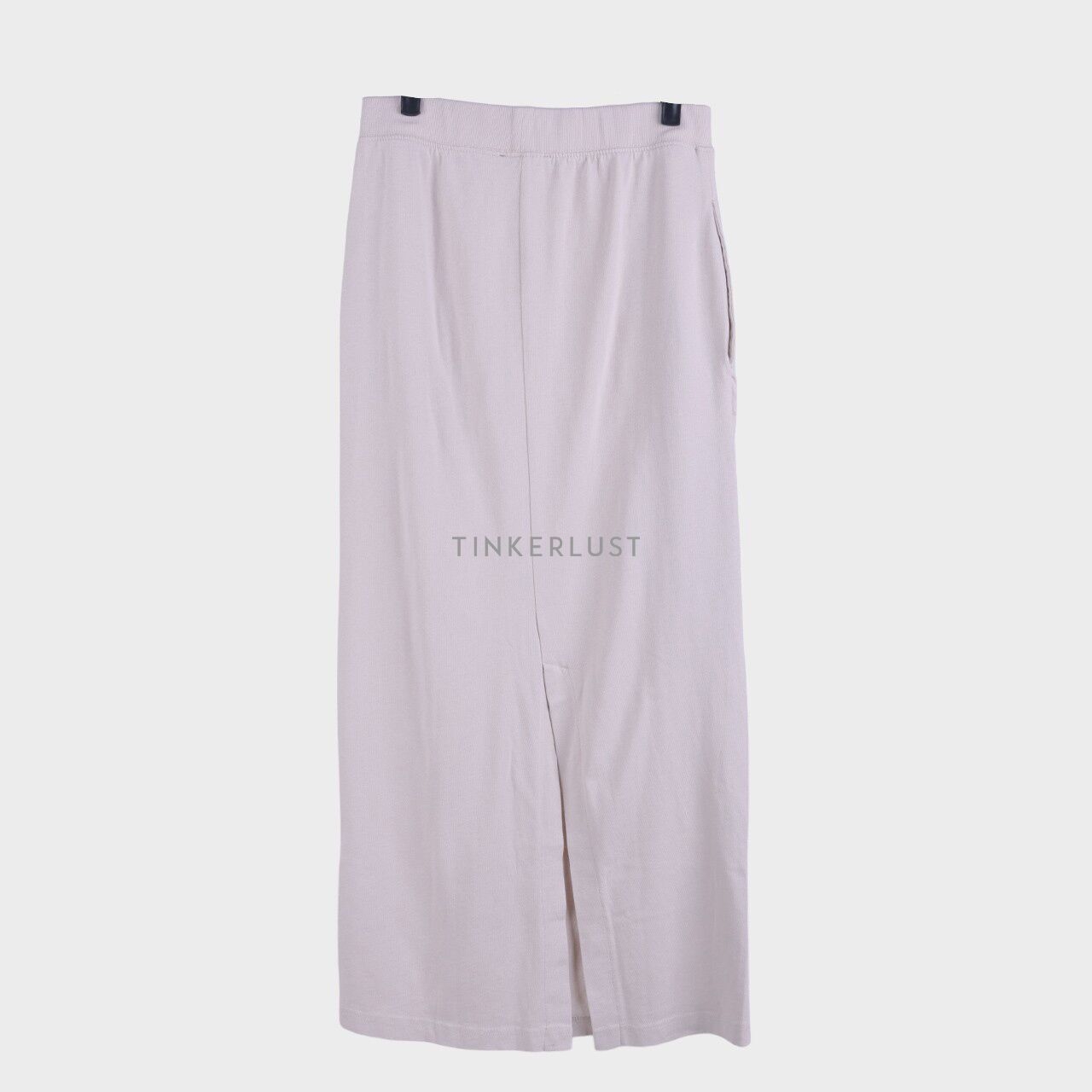 Zara Light Beige Slit Maxi Skirt