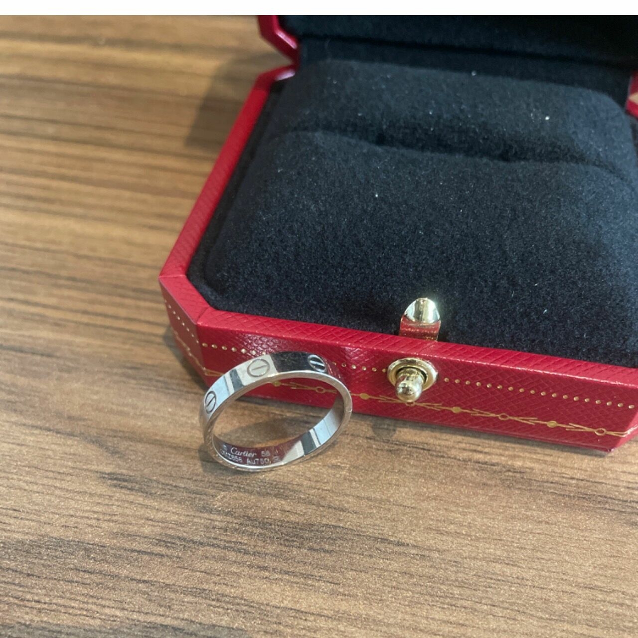 Cartier Love Ring White Gold Size 56mm