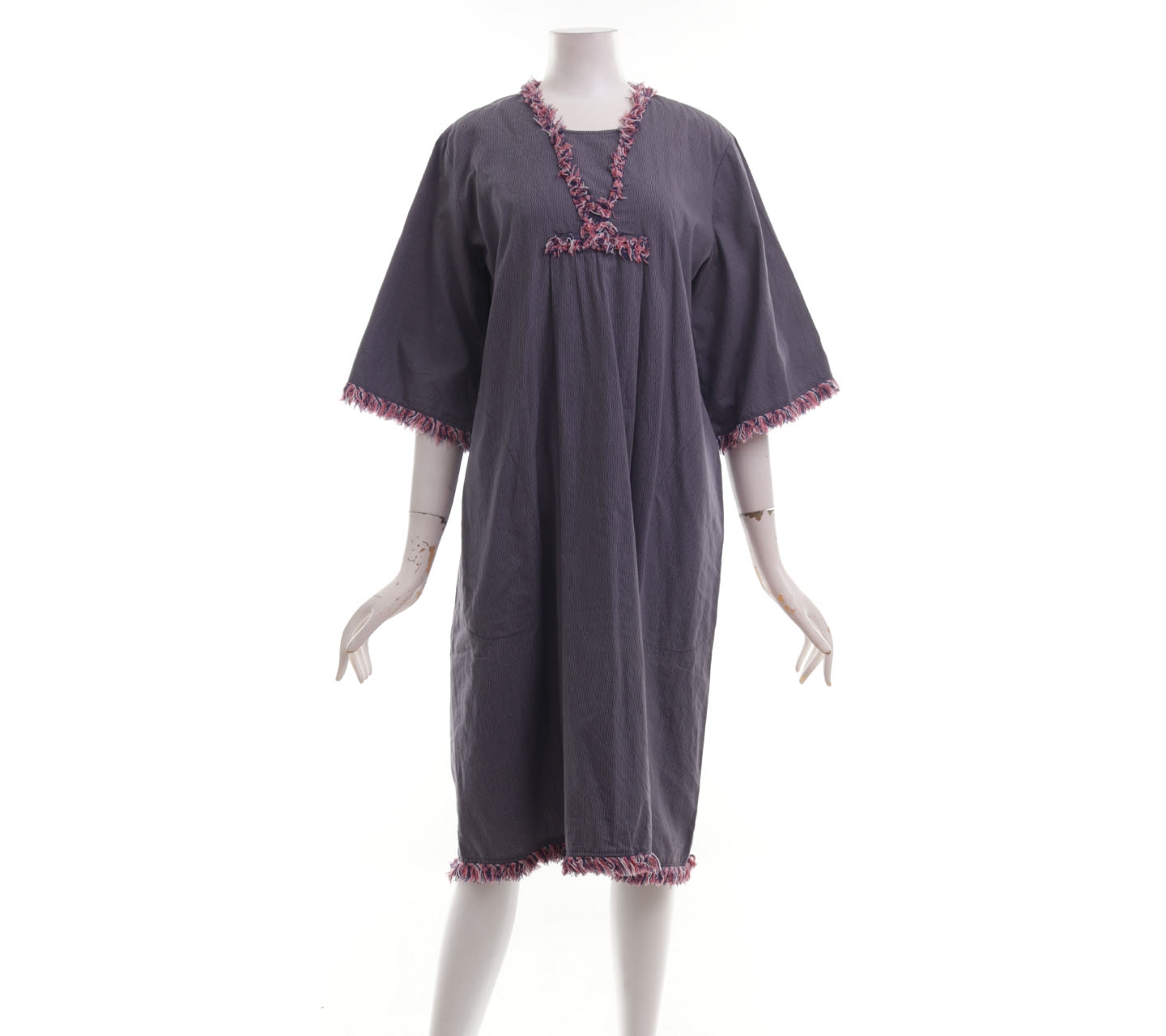 Lekat Purple Fringe Midi Dress