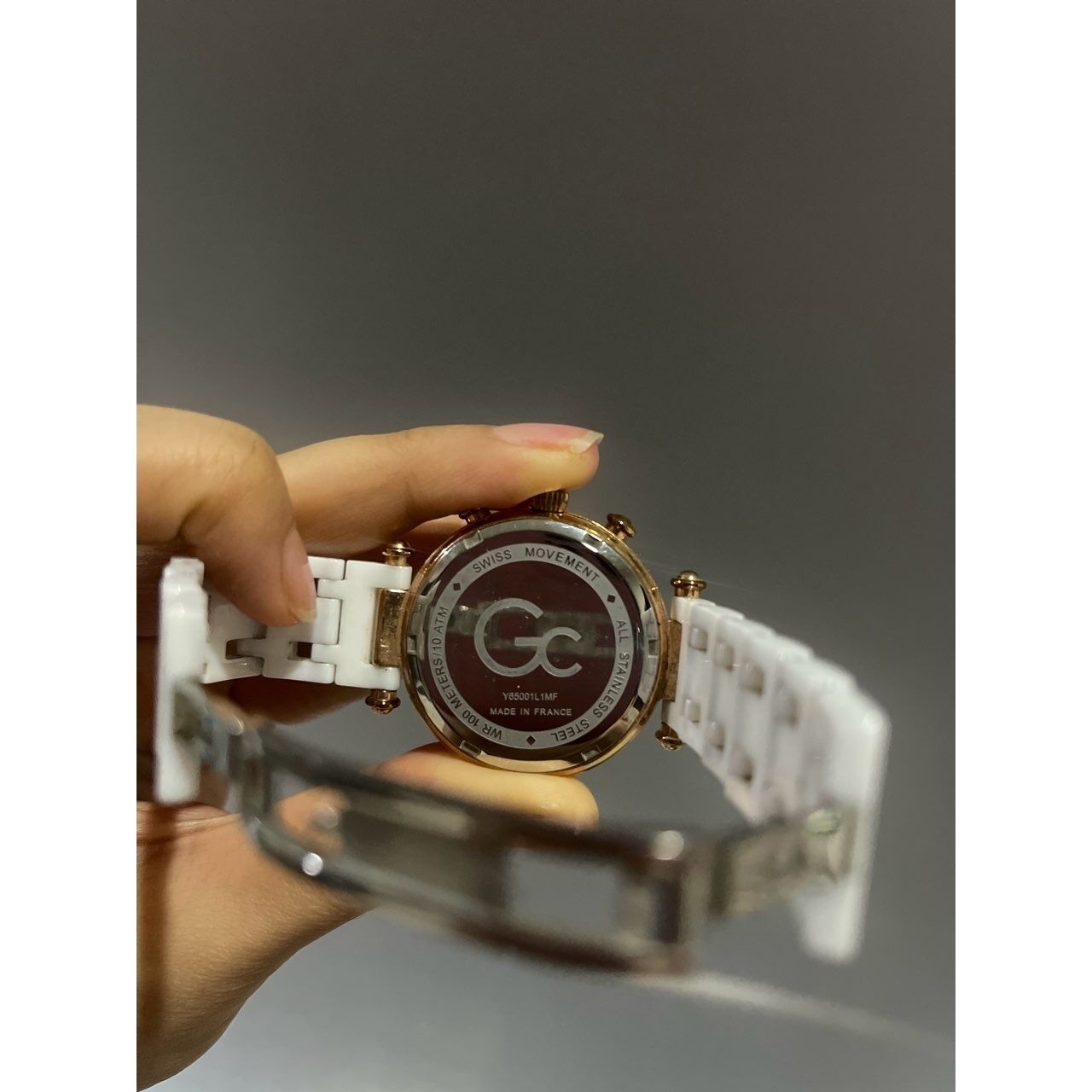 Guess Collection Gold & White Watch