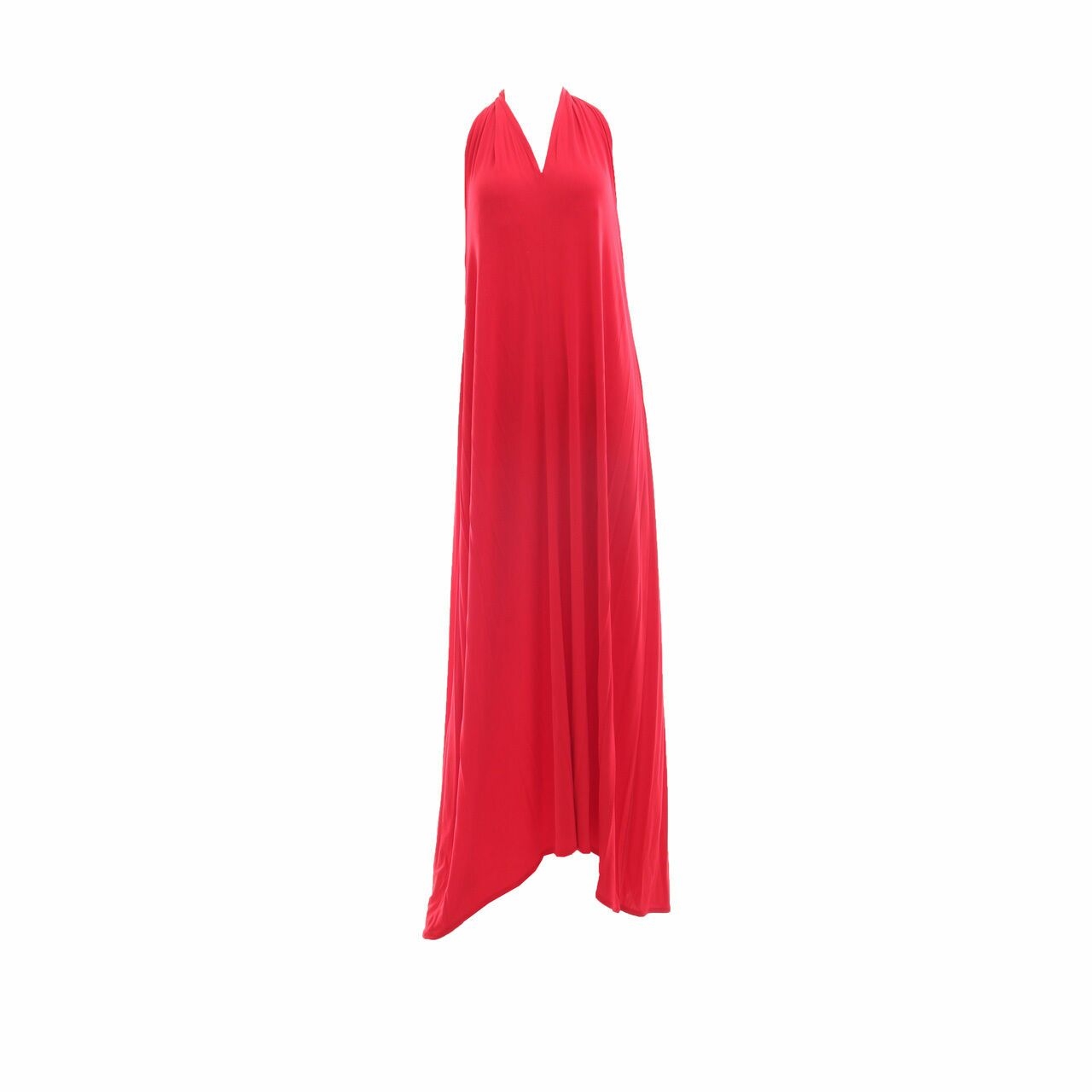 Bcbg Max Azria Red Berry Long Dress