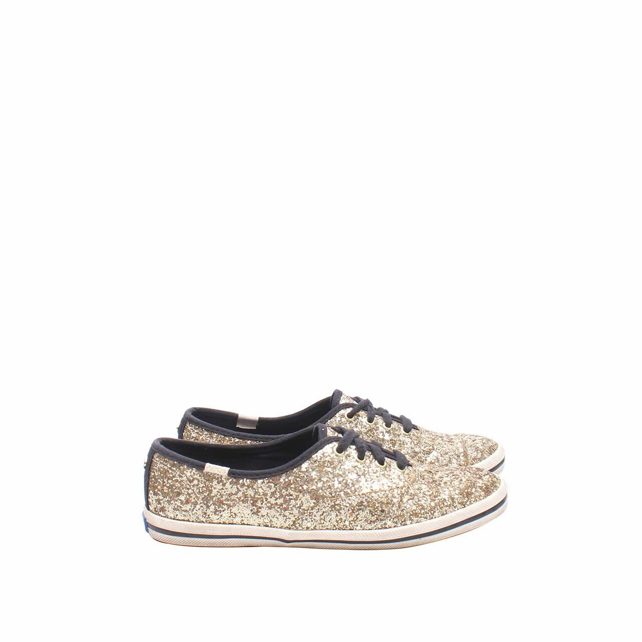 Keds X Kate Spade Champion Gold Glitter Sneakers