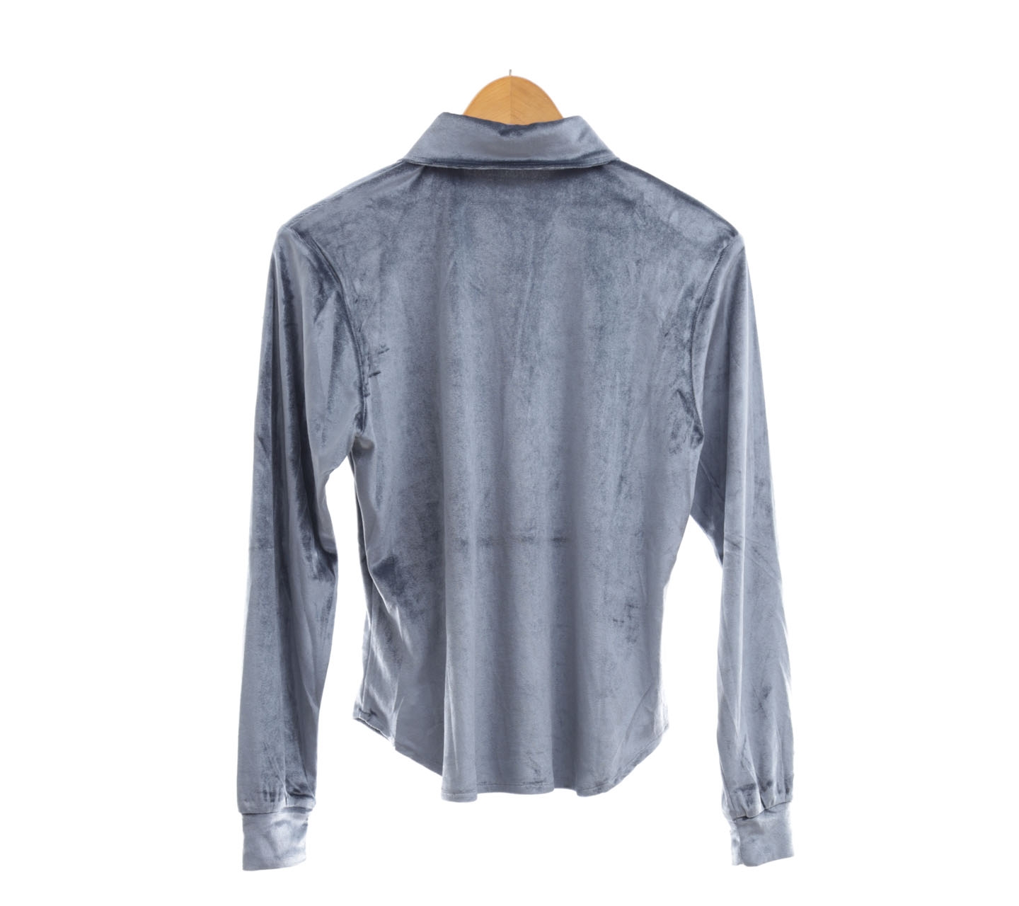 Aria Grey Velvet Shirt