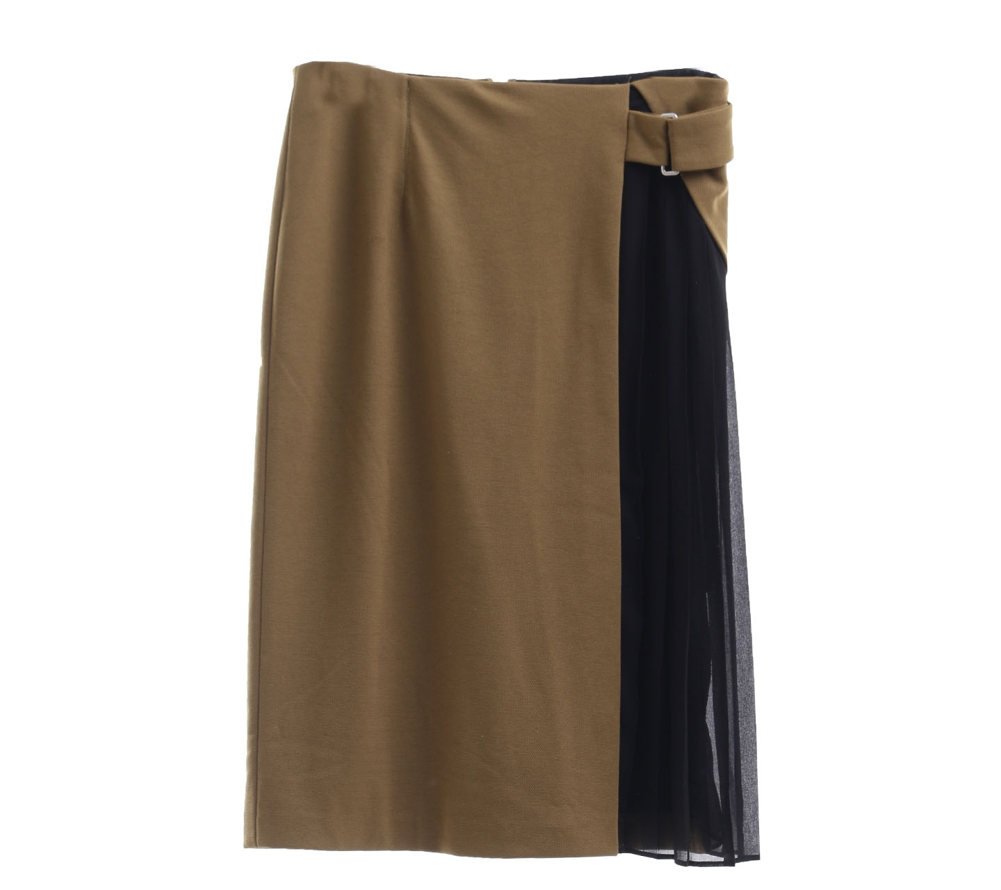 Zara Olive Midi Skirt