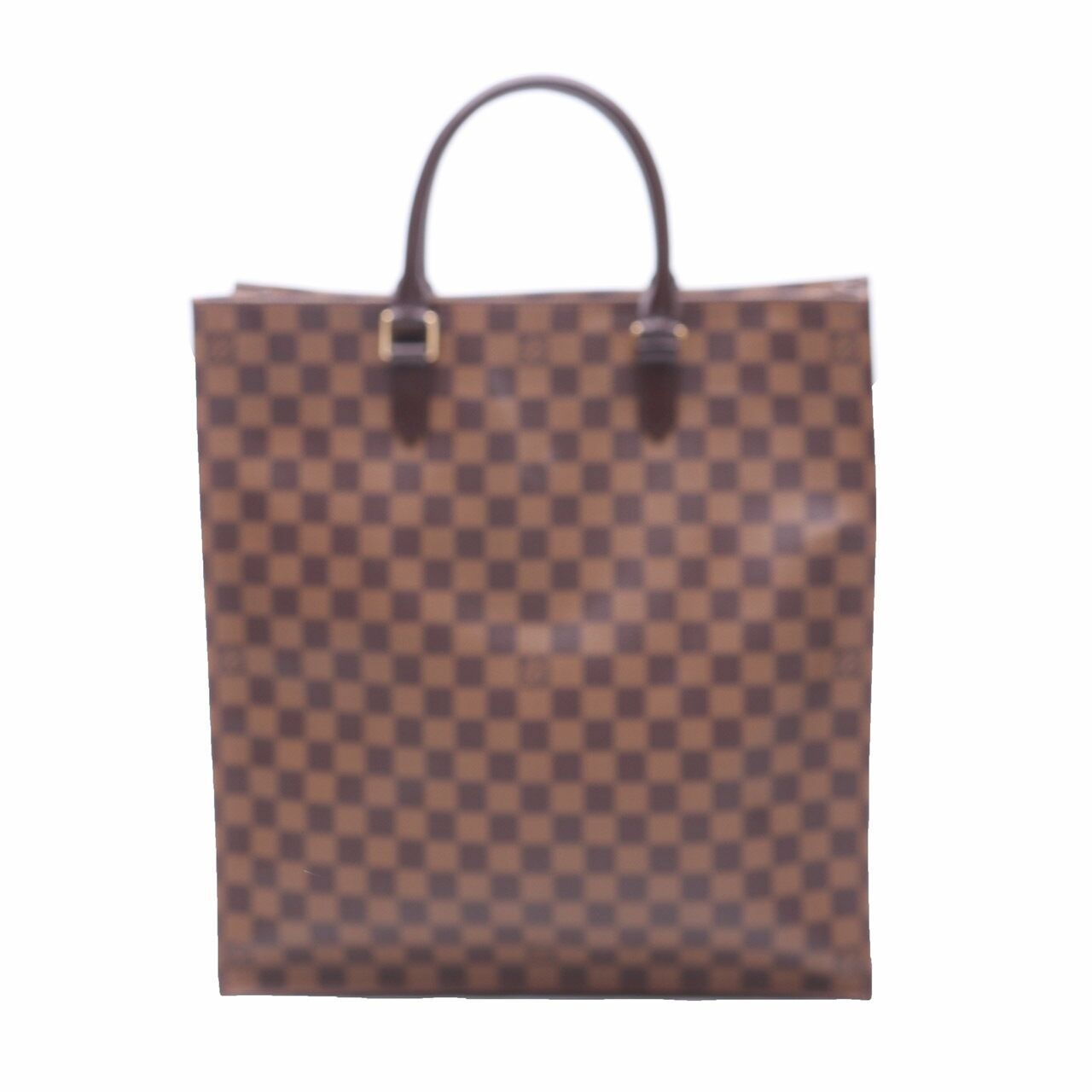 Louis Vuitton Sac Plat Ebene Damier Canvas Tote Bag