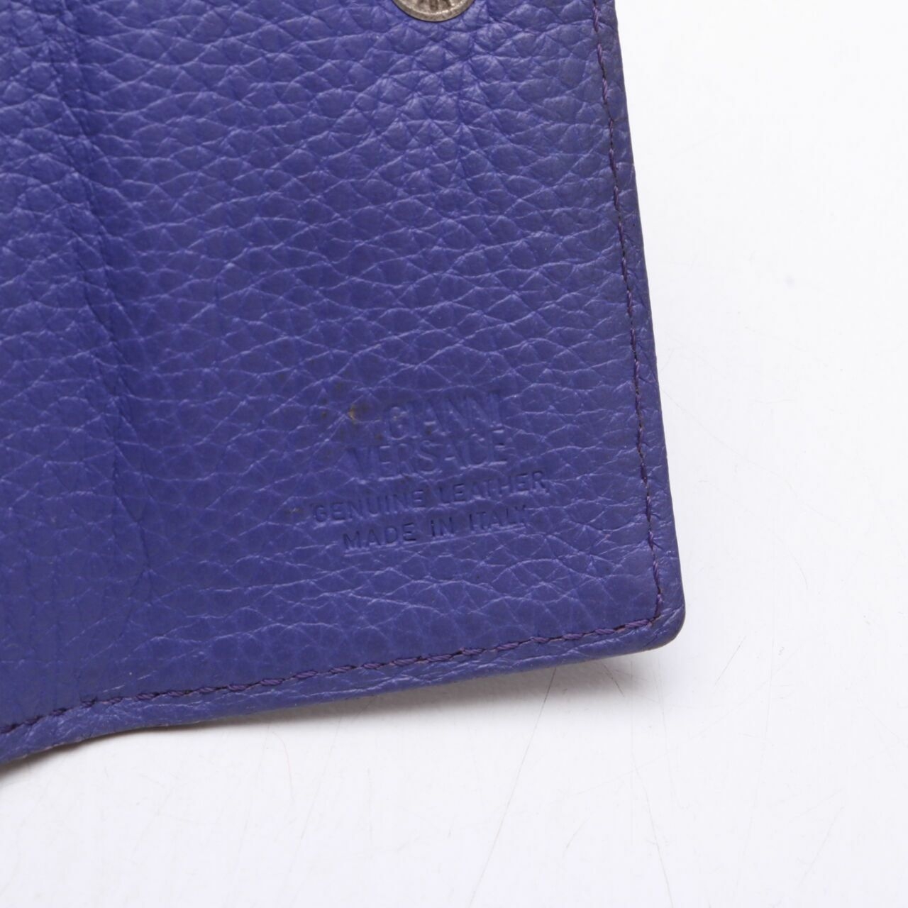 Gianni Versace Trifold Purple Wallet