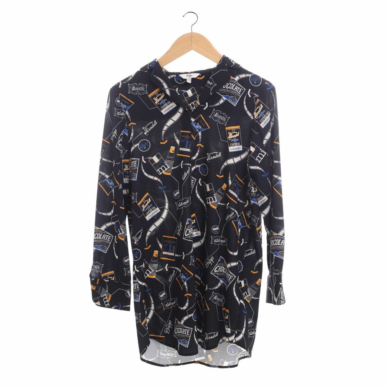 Lily Black Printed Blouse