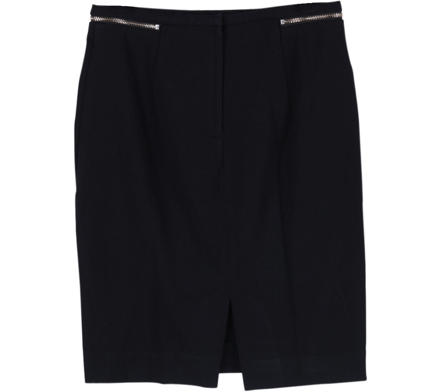 H&M Black Zipper Detail Skirt