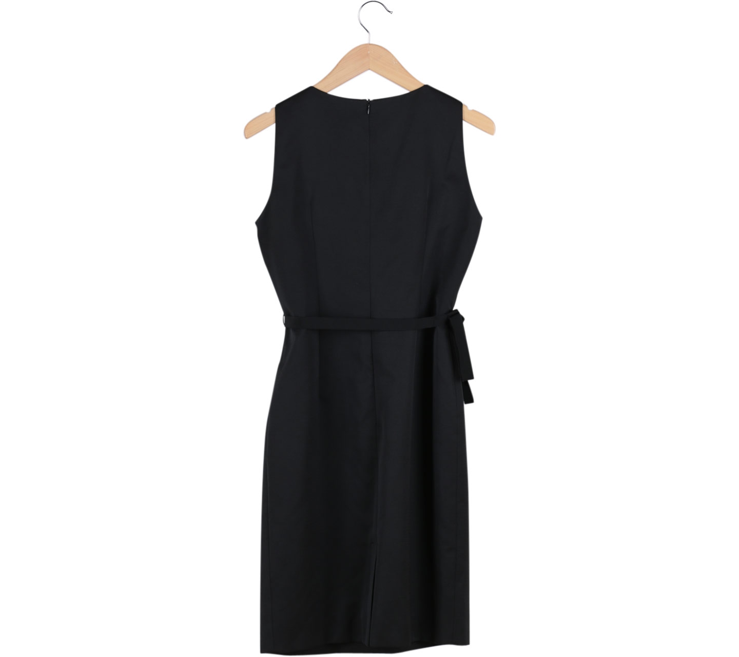 Paule Ka Black Sleeveless Midi Dress