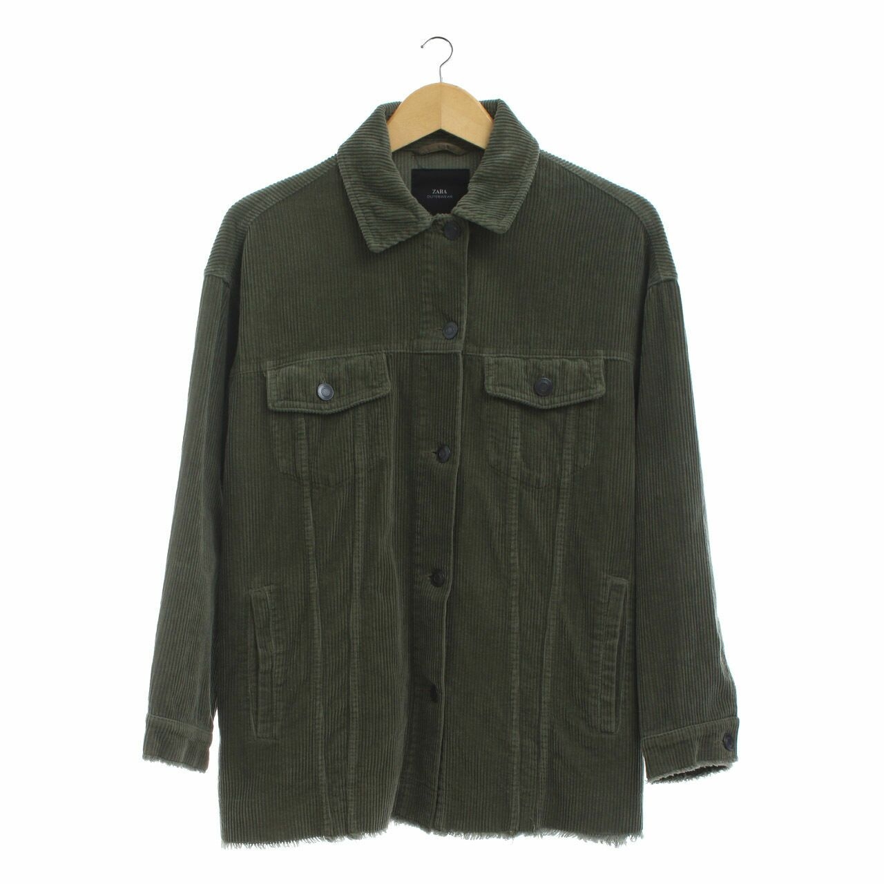 Zara Green Curduroy Jacket