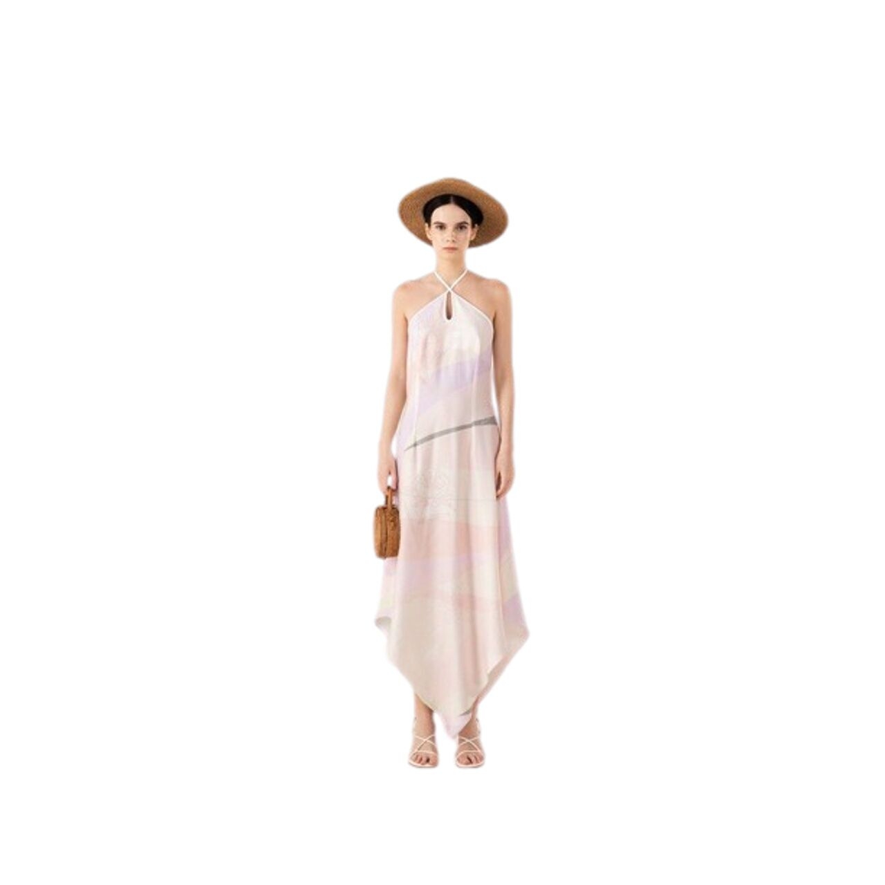 Claude Pink Pastel Long Dress Size S