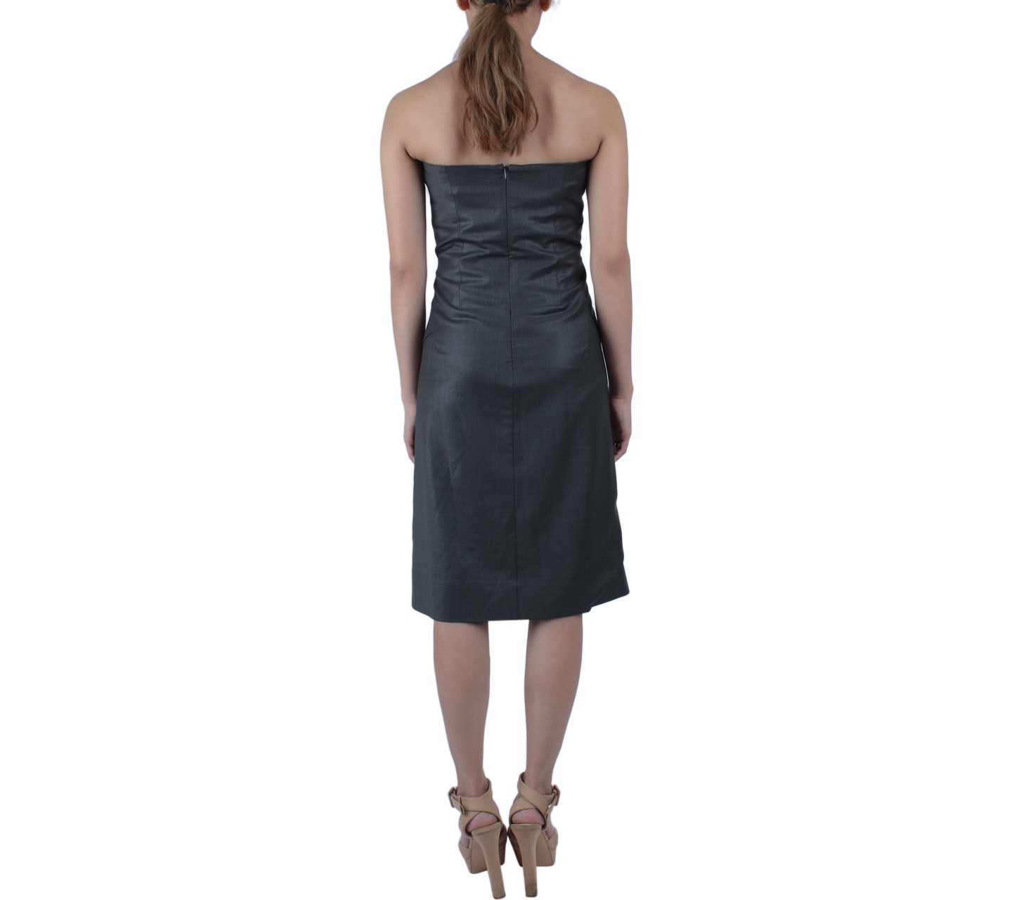 Calvin Klein Dark Grey Sleeveless Midi Dress