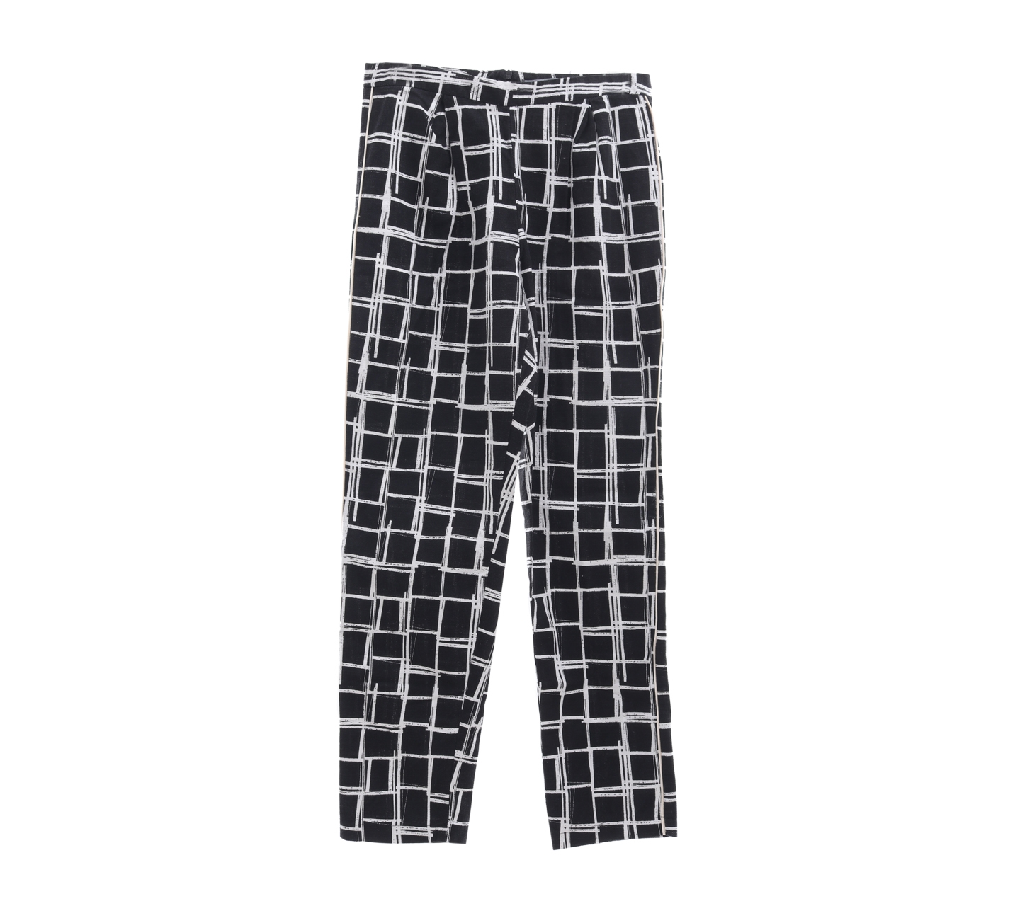 Lm For Hardware Black & White Trousers
