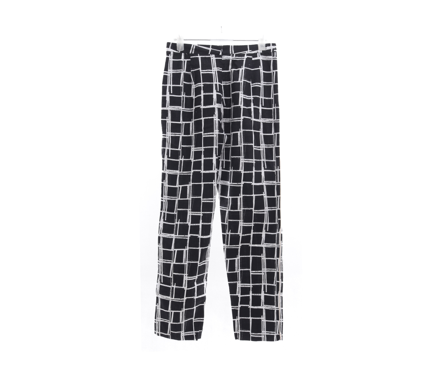 Lm For Hardware Black & White Trousers