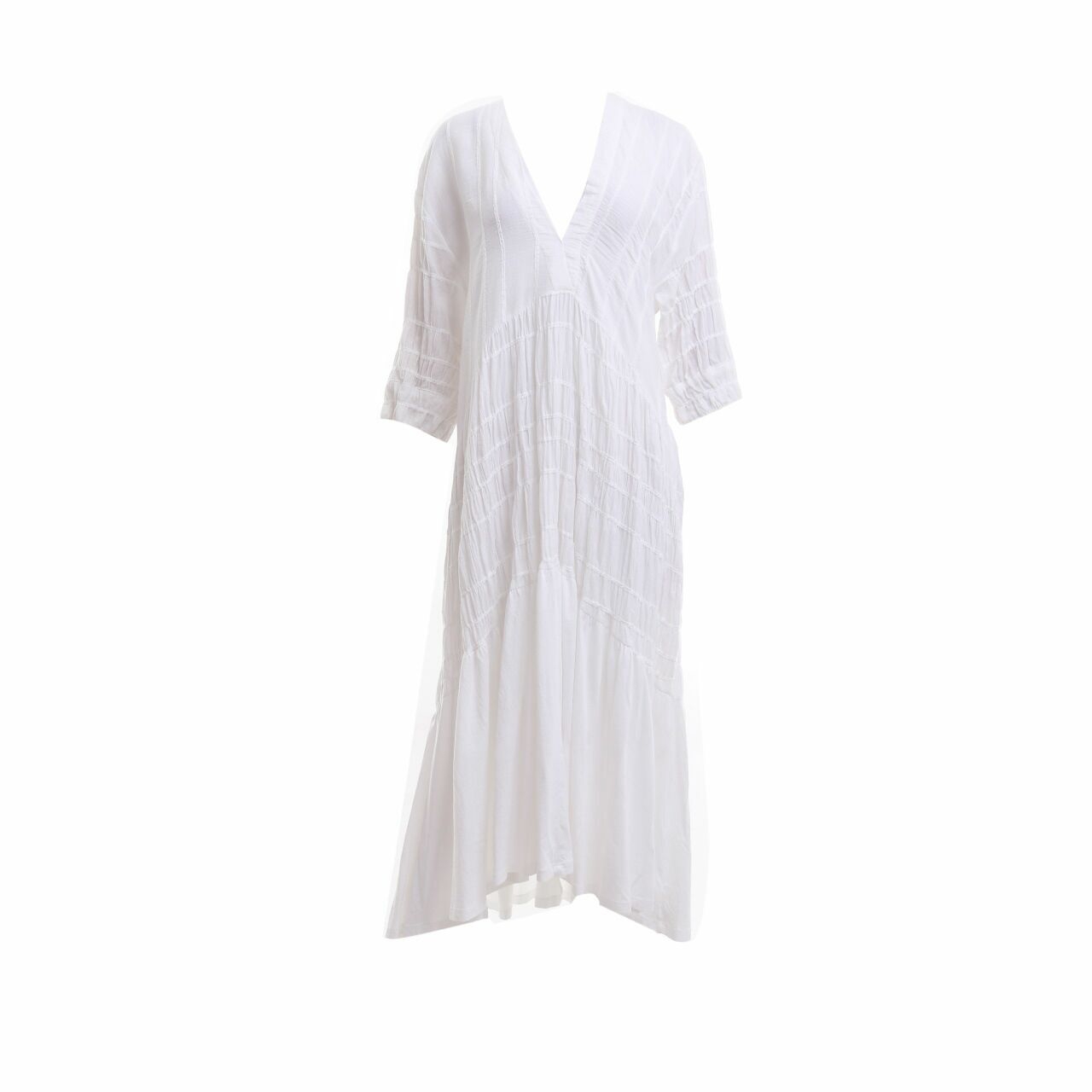 Zara White Long Dress